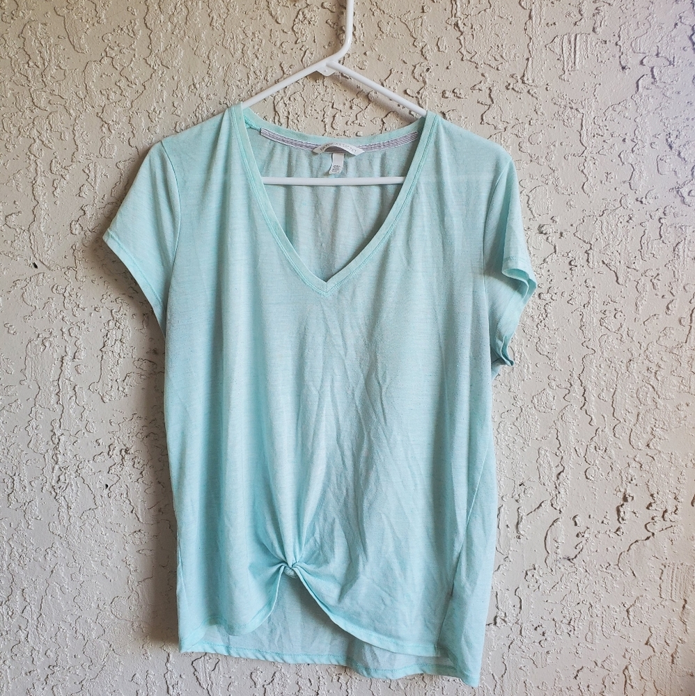Victoria Secret lounging tie-up tee
